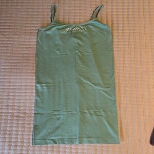 Small turquoise Cowgirl Tuff tank top.